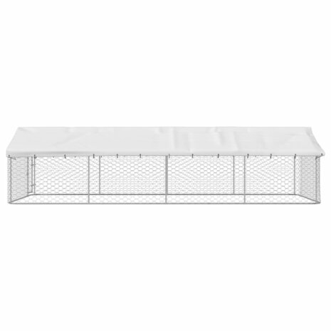 Hondenkennel voor buiten met dak 600x300x150 cm 6
