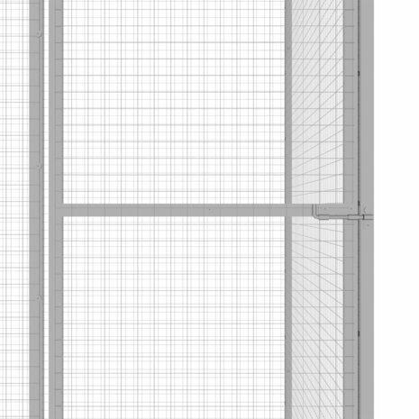 Kattenkooi 6x1,5x1,5 m gegalvaniseerd staal 4