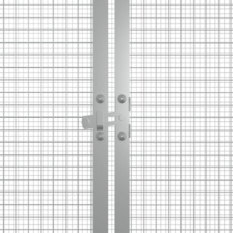 Kippenhok 200x91x100 cm gegalvaniseerd staal antracietkleurig 5