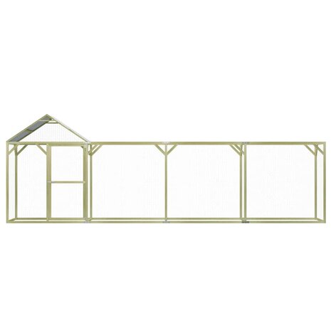 Kippenhok 6x1,5x2 m geïmpregneerd grenenhout 2