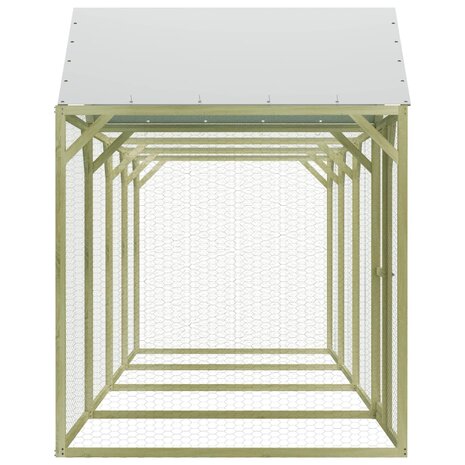 Kippenhok 6x1,5x2 m geïmpregneerd grenenhout 3