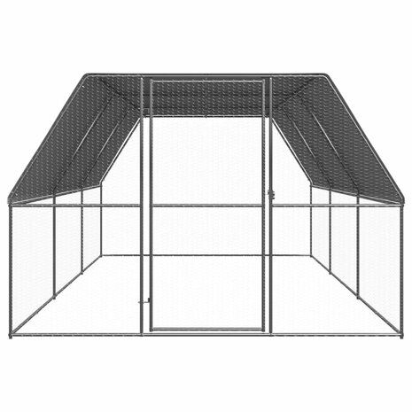 Buitenhok voor kippen 3x6x2 m gegalvaniseerd staal 2