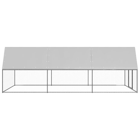 Buitenhok voor kippen 3x6x2 m gegalvaniseerd staal 3