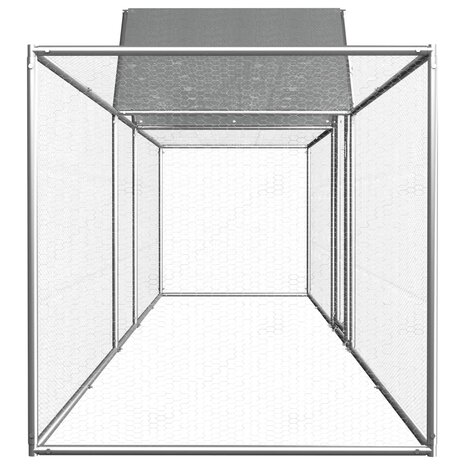 Kippenren 5x1x1,5 m gegalvaniseerd staal 3