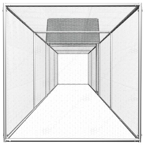 Kippenren 9x1x1,5 m gegalvaniseerd staal 3