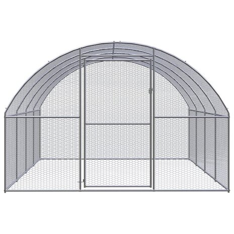 Kippenren 3x4x2 m gegalvaniseerd staal 2