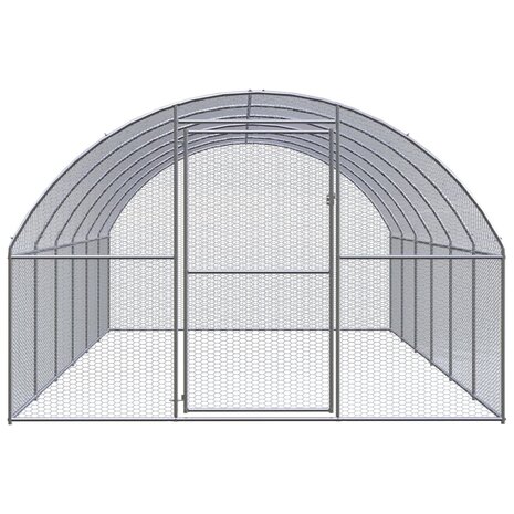 Kippenren 3x6x2 m gegalvaniseerd staal 2