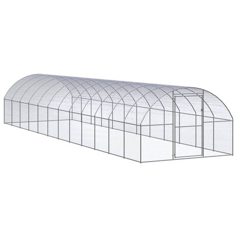 Kippenren 3x12x2 m gegalvaniseerd staal 1