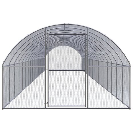 Kippenren 3x20x2 m gegalvaniseerd staal 2