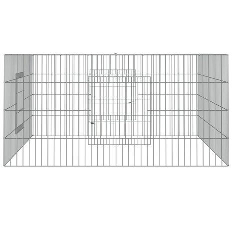 Konijnenkooi 110x110x55 cm gegalvaniseerd ijzer 3