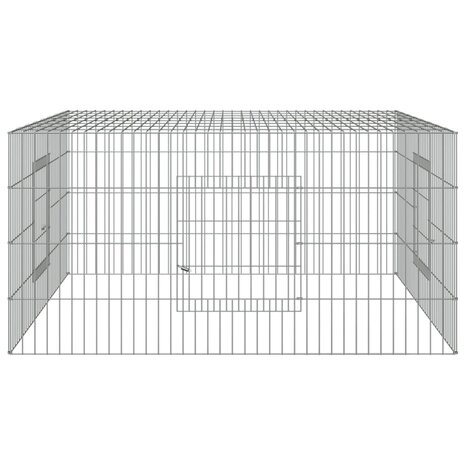 Konijnenkooi 110x110x55 cm gegalvaniseerd ijzer 5