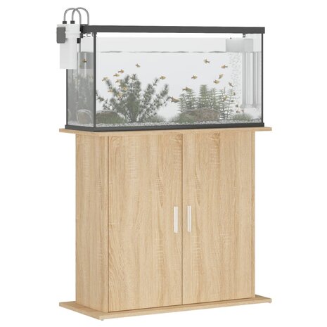 Aquariumstandaard 81x36x73 cm bewerkt hout sonoma eikenkleurig 3