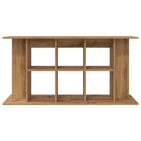 Aquariumstandaard 120x40x60 cm bewerkt hout artisanaal eiken 4