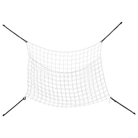 Hooinetten 2 st 90x60 cm rechthoekig polypropeen wit 3
