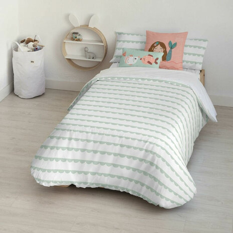 Dekbedovertrek Kids&Cotton Guildo Munt 155 x 220 cm 1