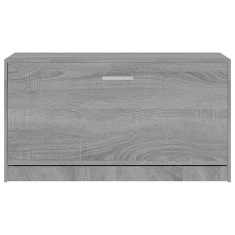 Schoenenbank 80x24x45 cm bewerkt hout grijs sonoma eikenkleur 5