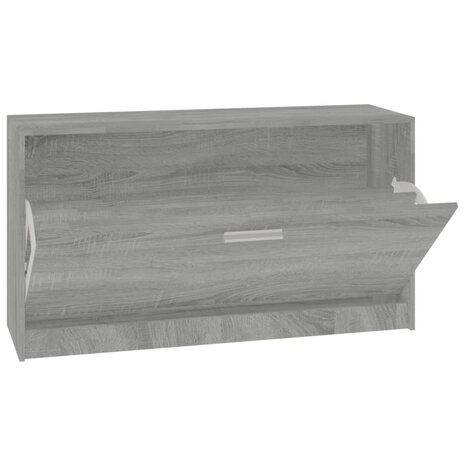 Schoenenbank 80x24x45 cm bewerkt hout grijs sonoma eikenkleur 6