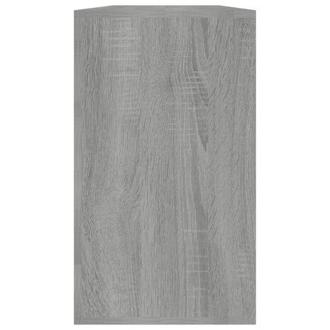 Schoenenbank 80x24x45 cm bewerkt hout grijs sonoma eikenkleur 7
