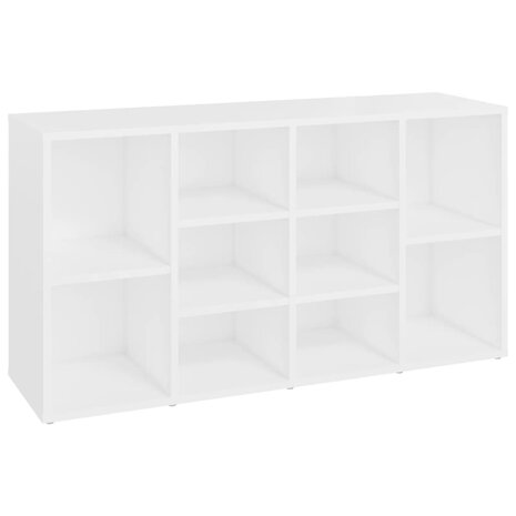 Schoenenbank 103x30x54,5 cm bewerkt hout wit 2