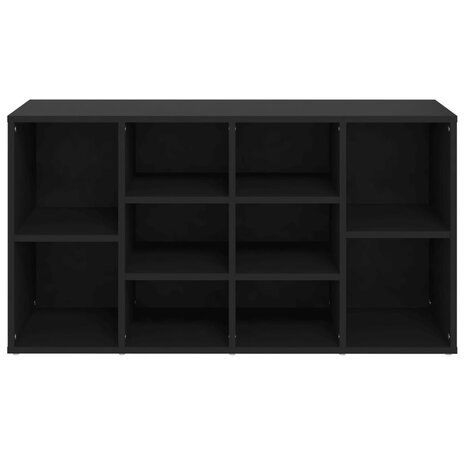 Schoenenbank 103x30x54,5 cm bewerkt hout zwart 5