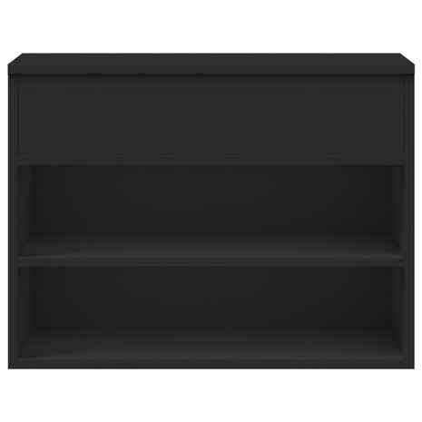 Schoenenbank 60x30x45 cm bewerkt hout zwart 5