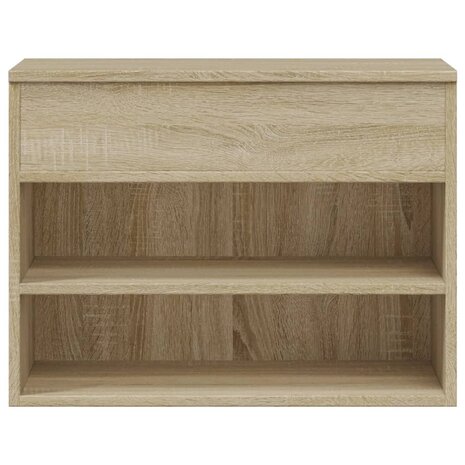 Schoenenbank 60x30x45 cm bewerkt hout sonoma eikenkleurig 5