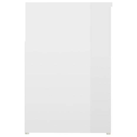 Schoenenbank 80x30x45 cm bewerkt hout hoogglans wit 6