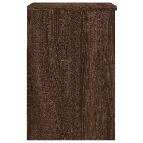 Schoenenbank 60x30x45 cm bewerkt hout bruin eikenkleur 6