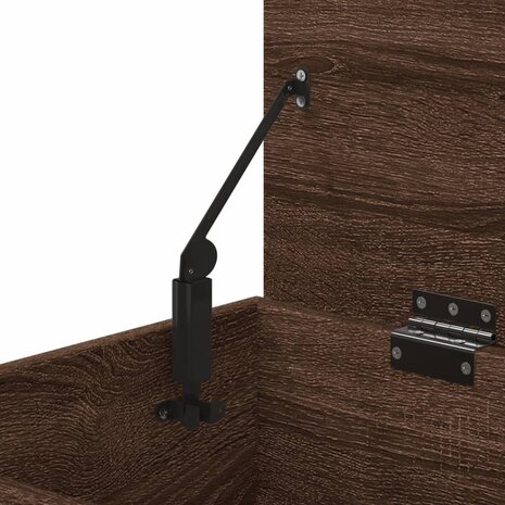Schoenenbank 60x30x45 cm bewerkt hout bruin eikenkleur 9