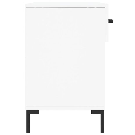 Schoenenbank 102x35x55 cm bewerkt hout wit 7
