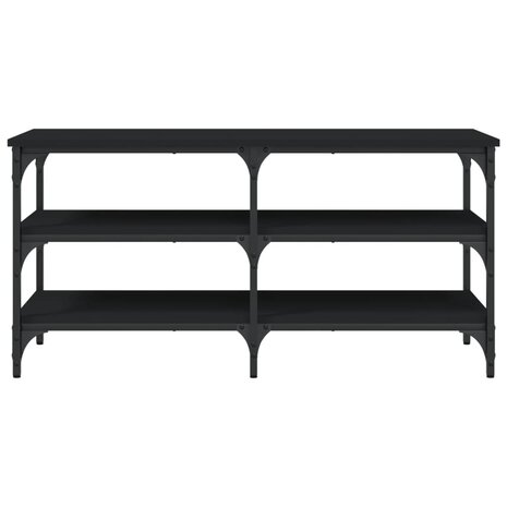 Schoenenbank 100x38,5x49 cm bewerkt hout zwart 5