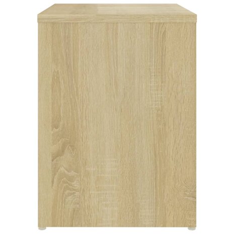 Nachtkastje 40x30x40 cm bewerkt hout sonoma eikenkleurig 4