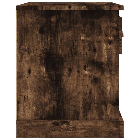 Nachtkastje 39x39x47,5 cm bewerkt hout gerookt eiken 8