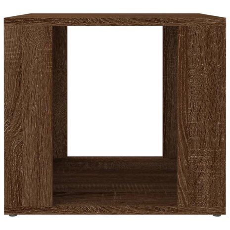 Nachtkastje 41x40x36 cm bewerkt hout bruin eikenkleur 5