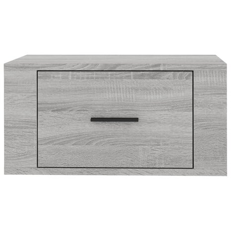 Nachtkastje wandgemonteerd 50x36x25 cm grijs sonoma eikenkleur 7