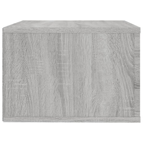 Nachtkastje wandgemonteerd 50x36x25 cm grijs sonoma eikenkleur 8
