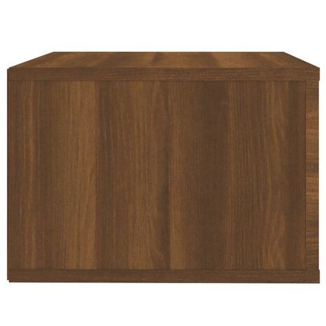 Nachtkastje wandgemonteerd 50x36x25 cm bruin eikenkleur 8