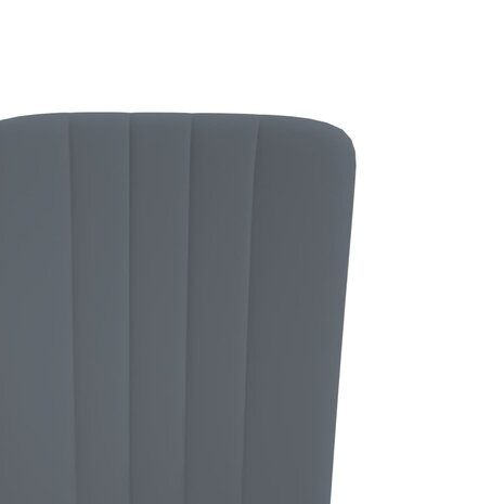 Eetkamerstoelen 2 st fluweel donkergrijs 7
