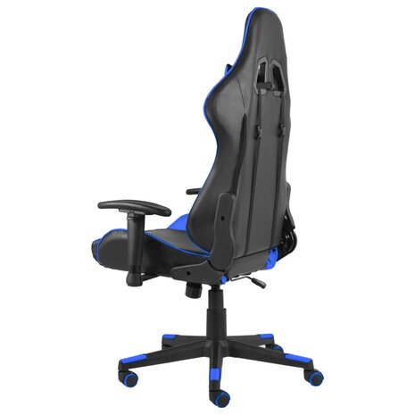 Gamestoel draaibaar PVC blauw 4