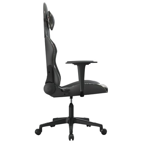 Massage gamestoel kunstleer zwart en camouflage 4