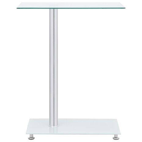 Bijzettafel U-vormig 45x30x58 cm gehard glas transparant 2
