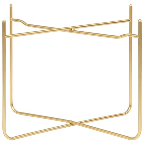 Bijzettafel 38x38x38,5 cm MDF zwart en goudkleurig 6