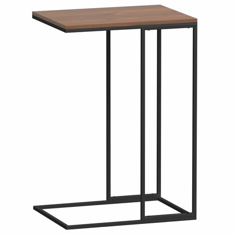 Bijzettafel 40x30x59 cm bewerkt hout zwart 5