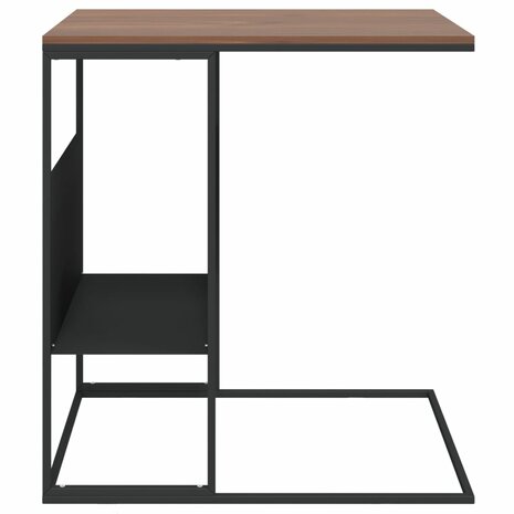 Bijzettafel 55x36x59,5 cm bewerkt hout zwart 3