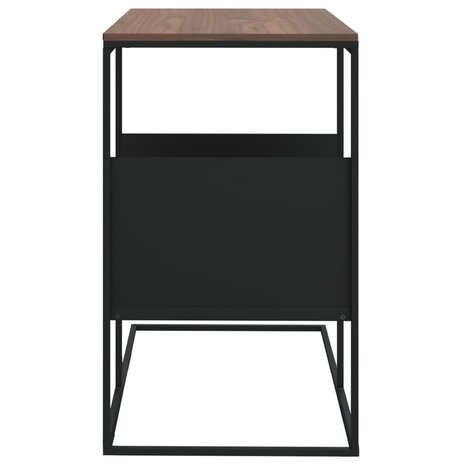 Bijzettafel 55x36x59,5 cm bewerkt hout zwart 4