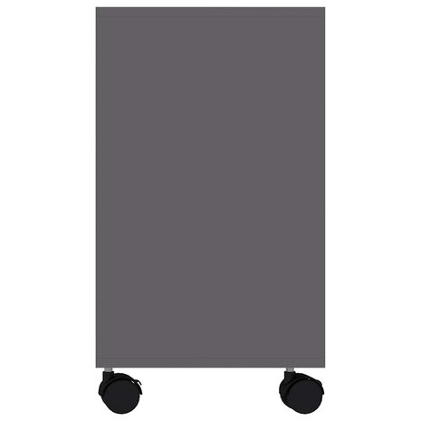 Bijzettafel 70x35x55 cm bewerkt hout grijs 5