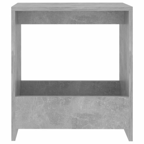 Bijzettafel 50x26x50 cm bewerkt hout betongrijs 4