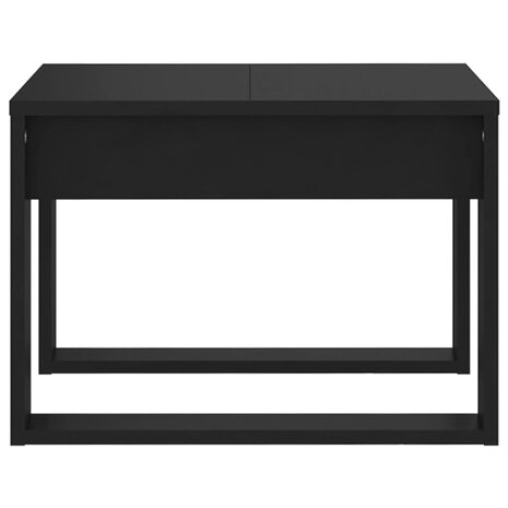 Bijzettafel 50x50x35 cm bewerkt hout zwart 6