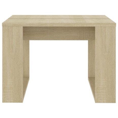 Bijzettafel 50x50x35 cm bewerkt hout sonoma eikenkleurig 5