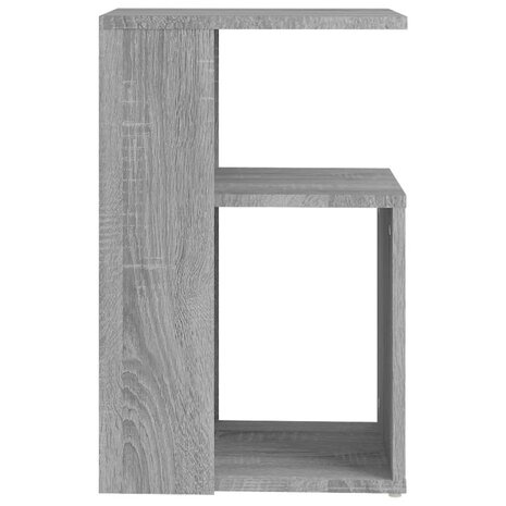 Bijzettafel 36x30x56 cm bewerkt hout grijs sonoma eikenkleurig 3